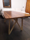 Tavolo In Legno da Interno Artigianale Italiano Design Moderno cm90x180 o 90x220cm Frassino Rovere Mogano Noce Teak Sala da Pranzo Cucina Ufficio Tavolo da interno Falegnameria Gentili - Rieti, Commerciovirtuoso.it