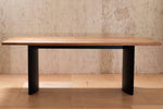 Tavolo in Legno da Interno Design e Manifattura Artigianale Italiano 90x180cm o 90 x 220cm Rovere Mogano Noce Teak Inserti Laccati Neri Tavolo da interno Falegnameria Gentili - Rieti, Commerciovirtuoso.it
