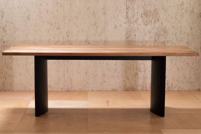 Tavolo in Legno da Interno Design e Manifattura Artigianale Italiano 90x180cm o 90 x 220cm Rovere Mogano Noce Teak Inserti Laccati Neri Tavolo da interno Falegnameria Gentili - Rieti, Commerciovirtuoso.it