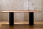 Tavolo in Legno Design Moderno Lacca Nera Artigianale Italiano Sala da Pranzo Studio Ufficio Dim. 90x220 o 90x250cm Rovere Mogano Noce Teak Tavolo da interni Falegnameria Gentili - Rieti, Commerciovirtuoso.it