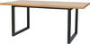 Tavolo in legno per cucina e soggiorno in legno con struttura in alluminio 180 x 90 cm Casa e cucina/Arredamento/Sala da pranzo/Tavoli da sala da pranzo Decor Space - Altamura, Commerciovirtuoso.it