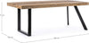 Tavolo Manchester rettangolare, con gambe in acciaio, piano in legno di mango, stile moderno Casa e cucina/Arredamento/Sala da pranzo/Tavoli da sala da pranzo Decor Space - Altamura, Commerciovirtuoso.it