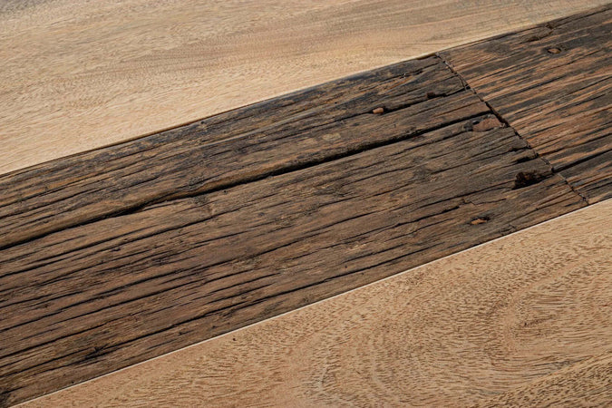 Tavolo Manchester rettangolare, con gambe in acciaio, piano in legno di mango, stile moderno Casa e cucina/Arredamento/Sala da pranzo/Tavoli da sala da pranzo Decor Space - Altamura, Commerciovirtuoso.it