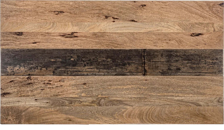 Tavolo Manchester rettangolare, con gambe in acciaio, piano in legno di mango, stile moderno Casa e cucina/Arredamento/Sala da pranzo/Tavoli da sala da pranzo Decor Space - Altamura, Commerciovirtuoso.it