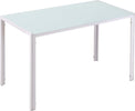 Tavolo-Moderno-Rettangolare-Struttura-in-Metallo-e-Piano-in-Vetro-Temperato---Bianco-JH3835-479WTJH3