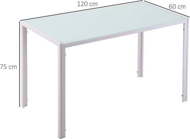 Tavolo-Moderno-Rettangolare-Struttura-in-Metallo-e-Piano-in-Vetro-Temperato---Bianco-JH3835-479WTJH3