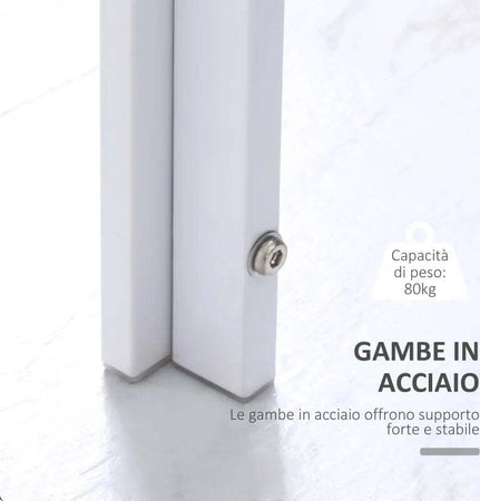Tavolo-Moderno-Rettangolare-Struttura-in-Metallo-e-Piano-in-Vetro-Temperato---Bianco-JH3835-479WTJH3