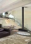 Tavolo Osbert rettangolare, con gambe in acciaio, piano in legno di acacia, stile moderno Casa e cucina/Arredamento/Sala da pranzo/Tavoli da sala da pranzo Decor Space - Altamura, Commerciovirtuoso.it