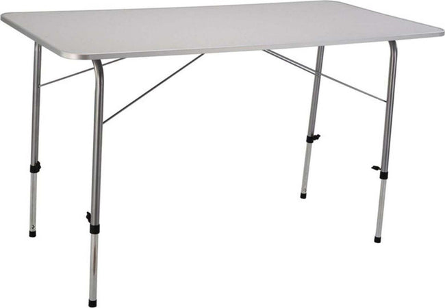 Tavolo pieghevole 120 x 60 cm da campeggio mare spiaggia in metallo piano mdf