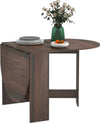 Tavolo-Pieghevole-con-2-Ribalte-Ovale,-Consolle-Salvaspazio-in-Legno,-Marrone-KJ583A-116V80BNKJ5