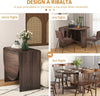 Tavolo-Pieghevole-con-2-Ribalte-Ovale,-Consolle-Salvaspazio-in-Legno,-Marrone-KJ583A-116V80BNKJ5