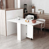 Tavolo-Pieghevole-con-2-Ripiani-iInferiori-in-Legno,-Tavolo-Richiudibile-con-Ruote-per-6-Persone,-Bianco-WQ702-0621WQ7