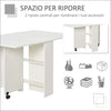 Tavolo-Pieghevole-con-2-Ripiani-iInferiori-in-Legno,-Tavolo-Richiudibile-con-Ruote-per-6-Persone,-Bianco-WQ702-0621WQ7