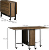 Tavolo-Pieghevole-con-6-Ruote-e-Mensola-Stile-Industriale-in-Legno-e-Metallo,-Marrone-Chiaro-KG8835-789V00LRKG8