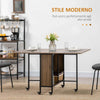 Tavolo-Pieghevole-con-6-Ruote-e-Mensola-Stile-Industriale-in-Legno-e-Metallo,-Marrone-Chiaro-KG8835-789V00LRKG8