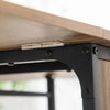 Tavolo-Pieghevole-con-6-Ruote-e-Mensola-Stile-Industriale-in-Legno-e-Metallo,-Marrone-Chiaro-KG8835-789V00LRKG8