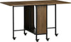 Tavolo-Pieghevole-con-6-Ruote-e-Mensola-Stile-Industriale-in-Legno-e-Metallo,-Marrone-Chiaro-KG8835-789V00LRKG8
