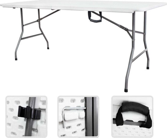Tavolo pieghevole da catering e campeggio a valigetta con maniglia Sport e tempo libero/Attività ricreative all'aperto/Camping e outdoor/Arredamento da campeggio/Tavoli La Zappa - Altamura, Commerciovirtuoso.it