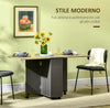 Tavolo-Pieghevole-da-Pranzo-in-Truciolato-con-2-Cassetti,-1-Armadietto,-max.-6-Persone,-140x76x76-cm-TW9835-605TW9
