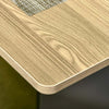 Tavolo-Pieghevole-da-Pranzo-in-Truciolato-con-2-Cassetti,-1-Armadietto,-max.-6-Persone,-140x76x76-cm-TW9835-605TW9