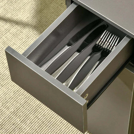 Tavolo-Pieghevole-da-Pranzo-in-Truciolato-con-2-Cassetti,-1-Armadietto,-max.-6-Persone,-140x76x76-cm-TW9835-605TW9