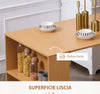 Tavolo-Pieghevole-da-Pranzo-max-3-Persone,-in-Truciolato-e-Acciaio,-75x144x144.5-cm,-color-Legno-QS6835-681NDQS6