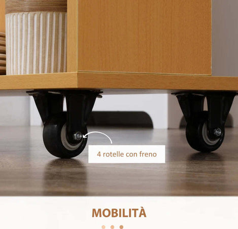 Tavolo-Pieghevole-da-Pranzo-max-3-Persone,-in-Truciolato-e-Acciaio,-75x144x144.5-cm,-color-Legno-QS6835-681NDQS6