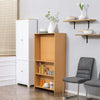 Tavolo-Pieghevole-da-Pranzo-max-3-Persone,-in-Truciolato-e-Acciaio,-75x144x144.5-cm,-color-Legno-QS6835-681NDQS6