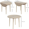 Tavolo-Pieghevole-Moderno-a-Ribalta-per-Cucina-e-Soggiorno,-in-Truciolato,-Ø89x73.5-cm-HJ483A-111V80AKHJ4