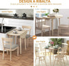 Tavolo-Pieghevole-Moderno-a-Ribalta-per-Cucina-e-Soggiorno,-in-Truciolato,-Ø89x73.5-cm-HJ483A-111V80AKHJ4