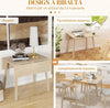 Tavolo-Pieghevole-Salvaspazio-a-2-Ribalte-per-2-4-Persone-in-Legno-di-Pino,-Colore-Legno-Naturale-LP783A-100V00NDLP7