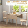Tavolo-Pieghevole-Salvaspazio-a-2-Ribalte-per-2-4-Persone-in-Legno-di-Pino,-Colore-Legno-Naturale-LP783A-100V00NDLP7