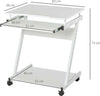 Tavolo-Porta-PC-Classico-e-Salvaspazio,-Piano-Tastiera-a-Scomparsa,-4-Ruote-e-Ripiano-Inferiore-Bianco-60x48x73cm-QO8836-293WTQO8