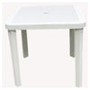 Tavolo Quadrato Da Giardino Bianco 80x80cm In Plastica Arredo Spazio Esterno 008007