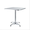 Tavolo quadrato in alluminio con piedi regolabili Giardino e giardinaggio/Arredamento da giardino e accessori/Tavoli e tavolini/Tavoli standard Decor Space - Altamura, Commerciovirtuoso.it
