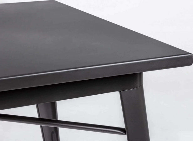 Tavolo quadrato Minnesota antracite in acciaio laminato da 80x80 cm Casa e cucina/Arredamento/Sala da pranzo/Tavoli da sala da pranzo Decor Space - Altamura, Commerciovirtuoso.it