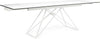 Tavolo Quasar allungabile rettangolare con piano in ceramica con supporto in vetro temperato da 160-240 x 90 cm Casa e cucina/Arredamento/Sala da pranzo/Tavoli da sala da pranzo Decor Space - Altamura, Commerciovirtuoso.it