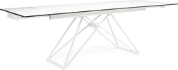 Tavolo Quasar allungabile rettangolare con piano in ceramica con supporto in vetro temperato da 160-240 x 90 cm Casa e cucina/Arredamento/Sala da pranzo/Tavoli da sala da pranzo Decor Space - Altamura, Commerciovirtuoso.it