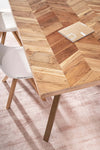 Tavolo Raida rettangolare, con gambe, in legno di acacia, stile moderno Casa e cucina/Arredamento/Sala da pranzo/Tavoli da sala da pranzo Decor Space - Altamura, Commerciovirtuoso.it