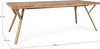 Tavolo Raida rettangolare, con gambe, in legno di acacia, stile moderno Casa e cucina/Arredamento/Sala da pranzo/Tavoli da sala da pranzo Decor Space - Altamura, Commerciovirtuoso.it