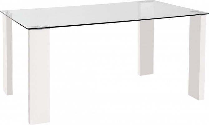 Tavolo scrittoio, in vetro trasparente, con gambe in metallo verniciato, per arredamento interni Casa e cucina/Arredamento/Studio/Mobiletti e credenze/Credenze Decor Space - Altamura, Commerciovirtuoso.it