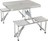 Tavolo Tavolino Valigetta Con Sgabelli Pieghevole Campeggio Mare Spiaggia in Alluminio Sport e tempo libero/Attività ricreative all'aperto/Camping e outdoor/Arredamento da campeggio/Tavoli La Zappa - Altamura, Commerciovirtuoso.it