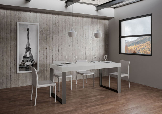 Tavolo "Siracusa" allungabile in legno per sala da pranzo