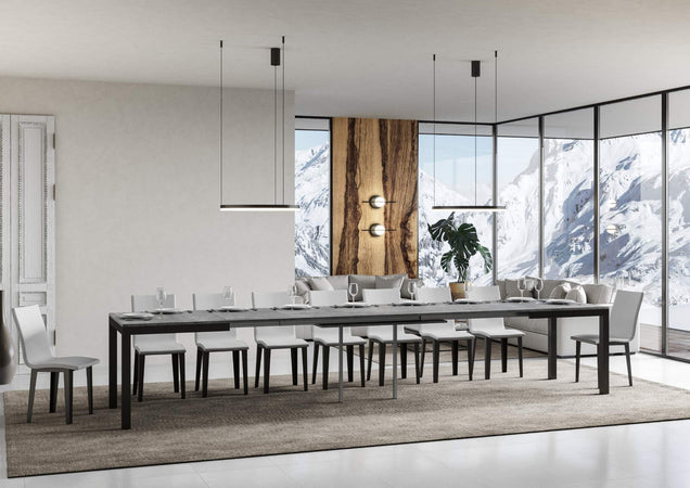 Tavolo "Catanzaro" allungabile in legno per sala da pranzo