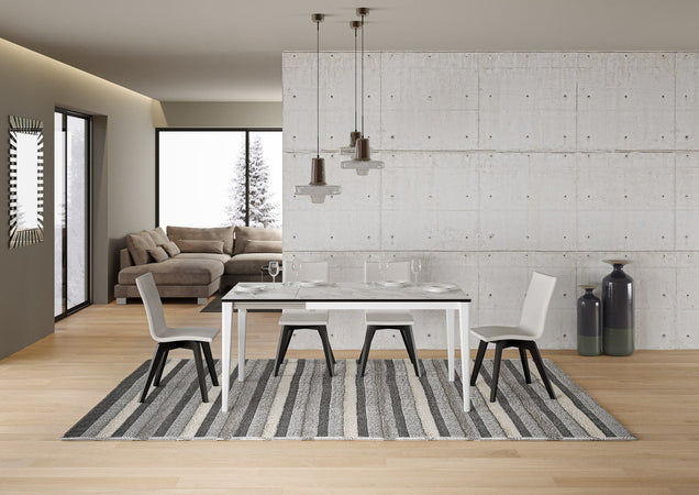 Tavolo "Potenza" allungabile in legno per sala da pranzo