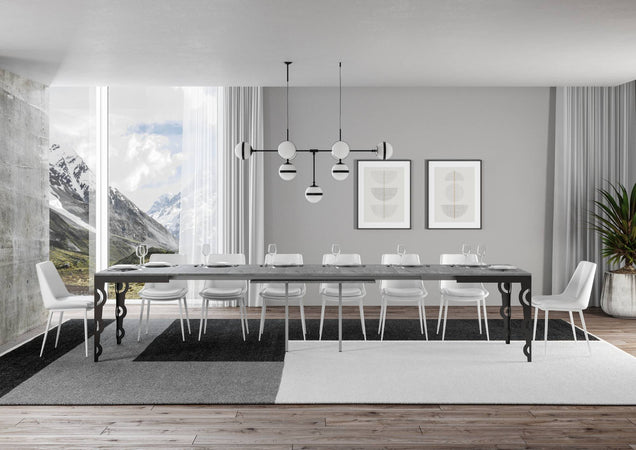 Tavolo "Como" allungabile in legno per sala da pranzo