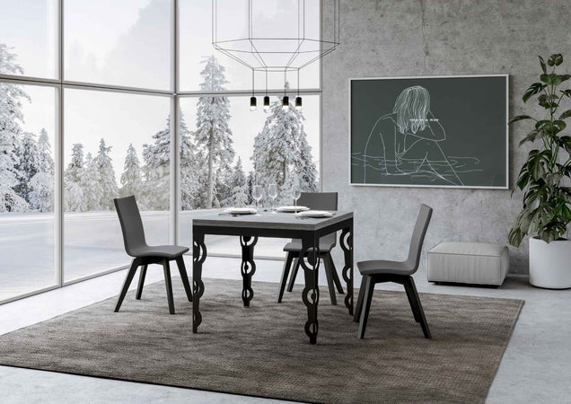 Tavolo "Como" allungabile in legno per sala da pranzo