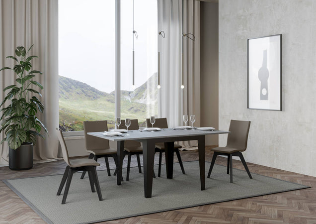 Tavolo "Udine" allungabile in legno per sala da pranzo