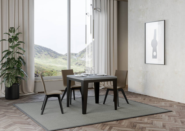 Tavolo "Udine" allungabile in legno per sala da pranzo