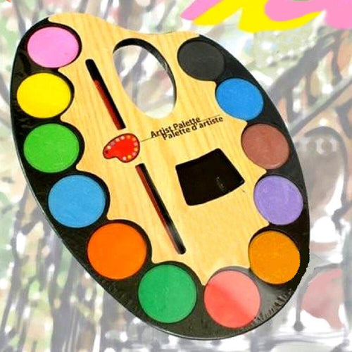 Tavolozza Per Pittura Acquerelli Pennelli Scuola Hobby Set Acquerelli 12 Colori Casa, arredamento e bricolage > Hobby e collezionismo > Disegno e Pittura Trade Shop italia - Napoli, Commerciovirtuoso.it